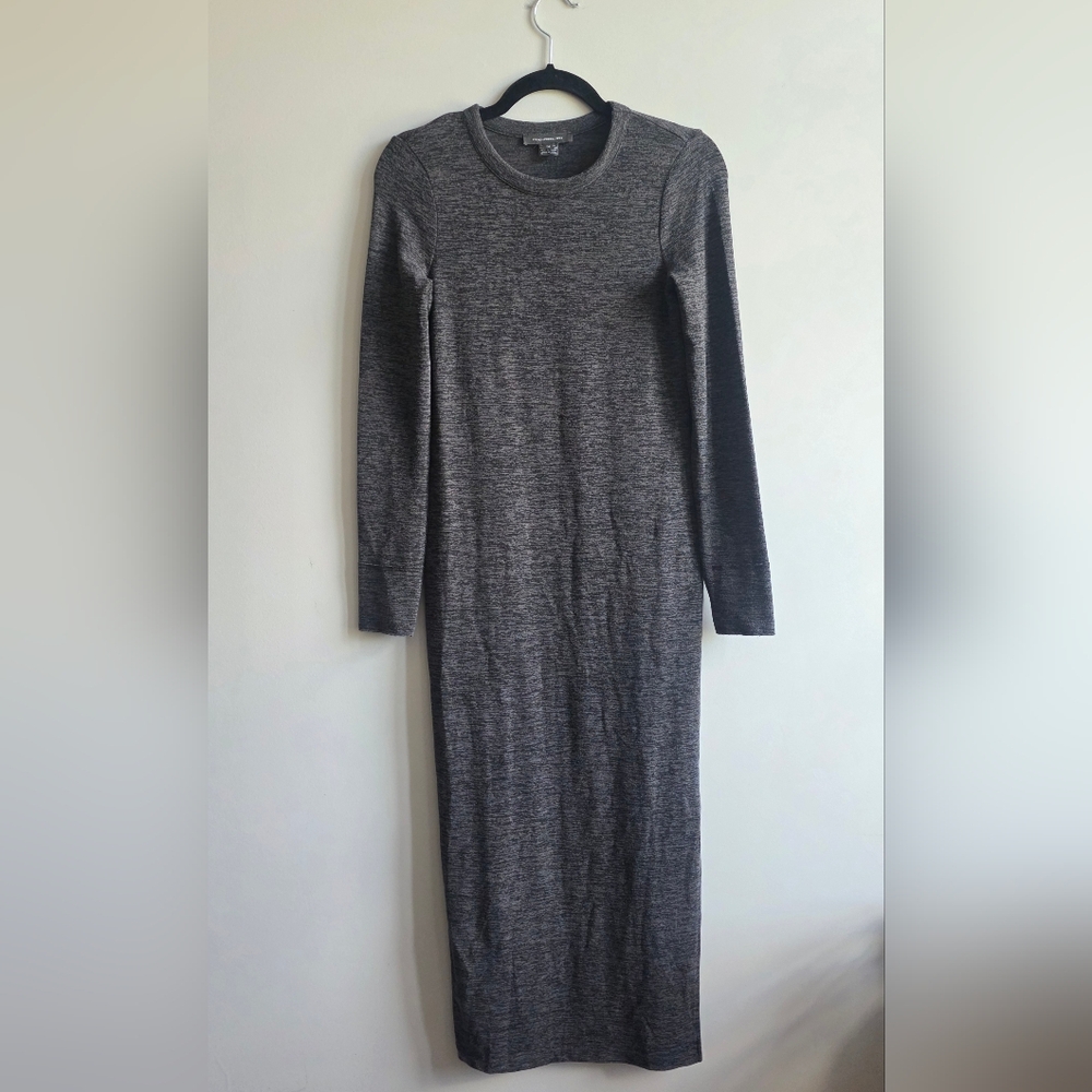 French Connection - Gray Long Sleeve Knit Dress - Size Medium